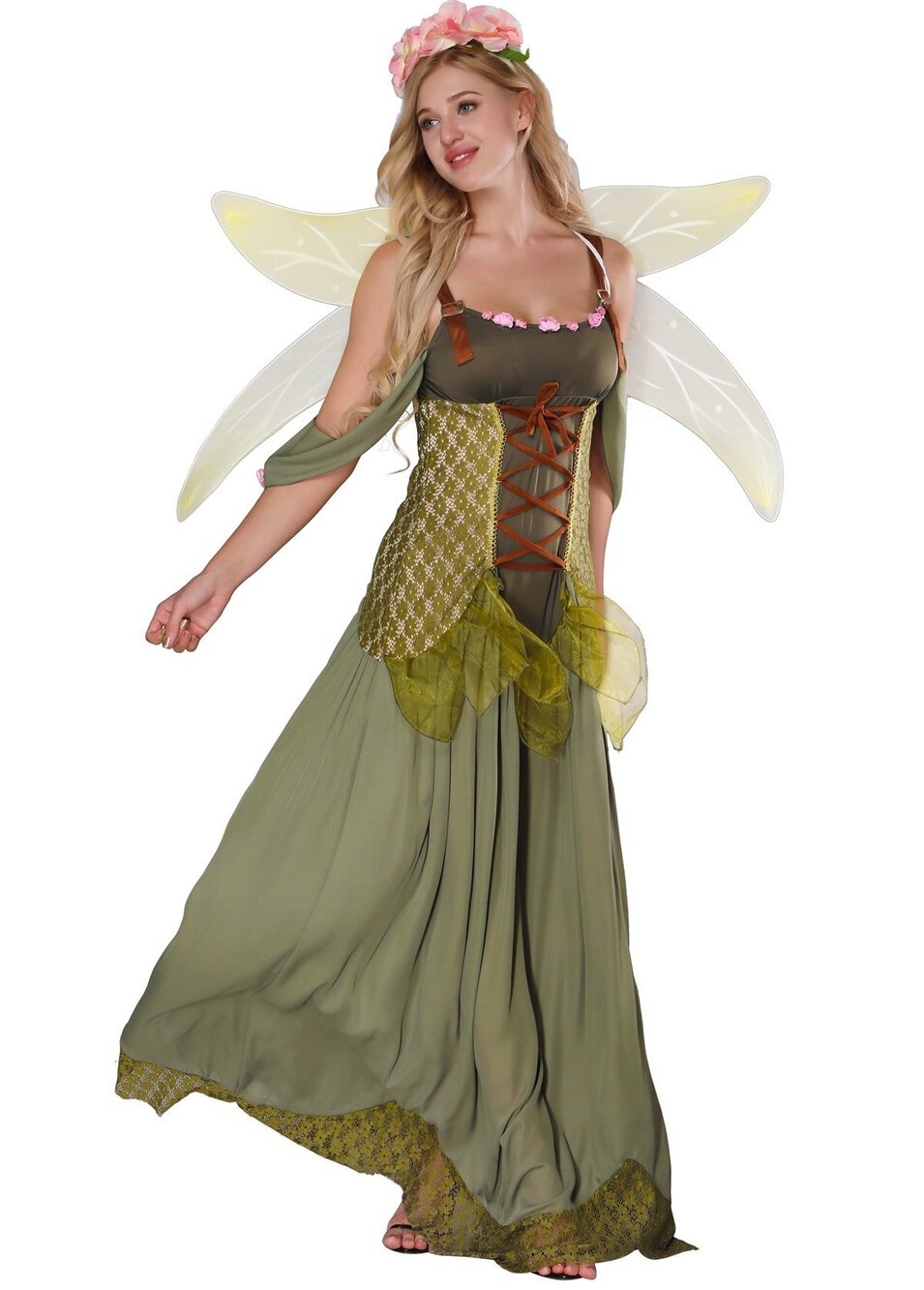 6567 Fairy Costume Forest Elf Costume Sexy fairy Adult Halloween Fairy Tale
